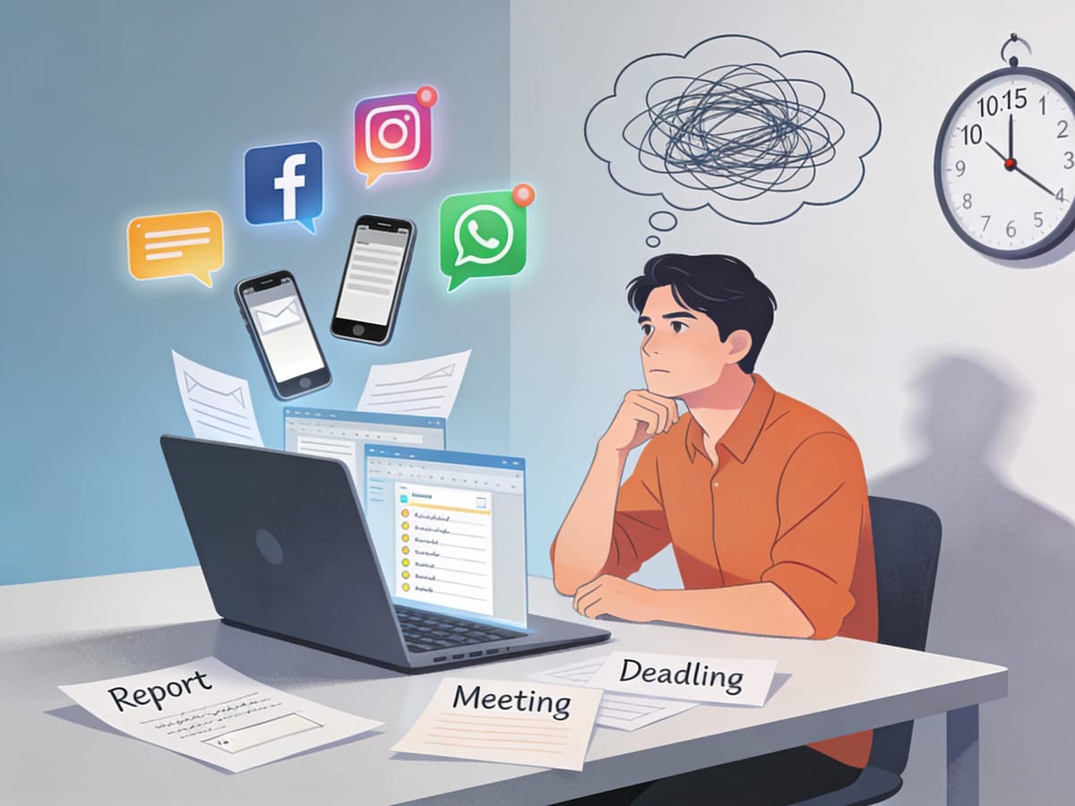 What is the biggest challenge when it comes to being productive?